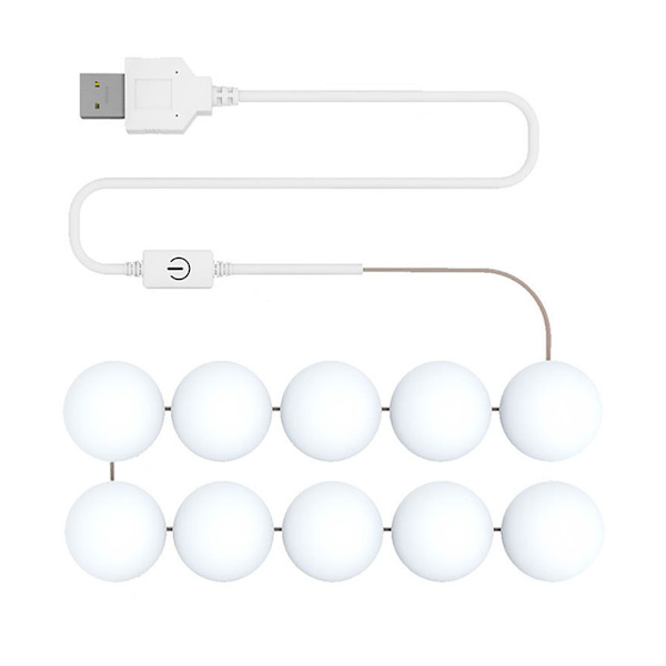 12V DIY Spegellampa Sminklampa för Sminkbord Toalettbordsspegellampor Flera Färger Lämpliga för Sminkning