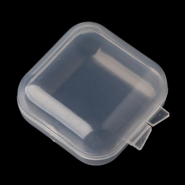 20x små klara plastpärlor förvaringsbehållare Box med lock för förvaring av små föremål Hantverkssmycke Hardware Stud