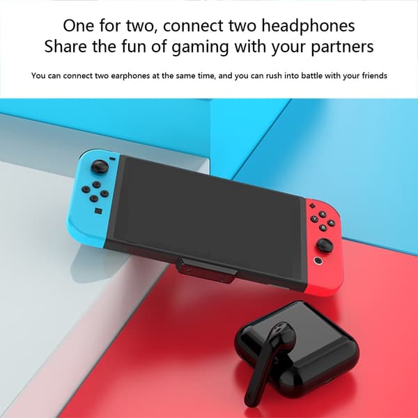 Typ-C Ljudsändare Trådlös Låg Latens för Switch/PC Dator/PS Spel