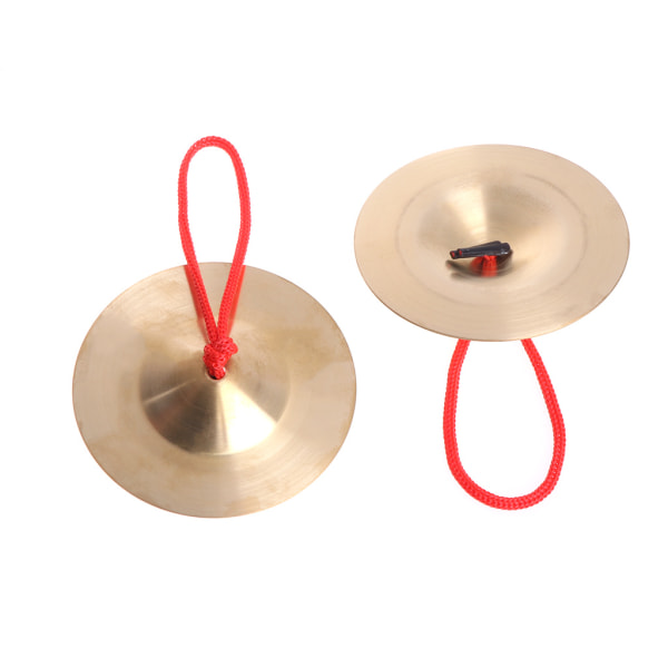 2 stk. Kobber Bækken Hånd Percussion Orff Instrumenter Gave Legetøj til Børn Børnehave Tidlig Pædagogisk Buddhistiske Klokkespil