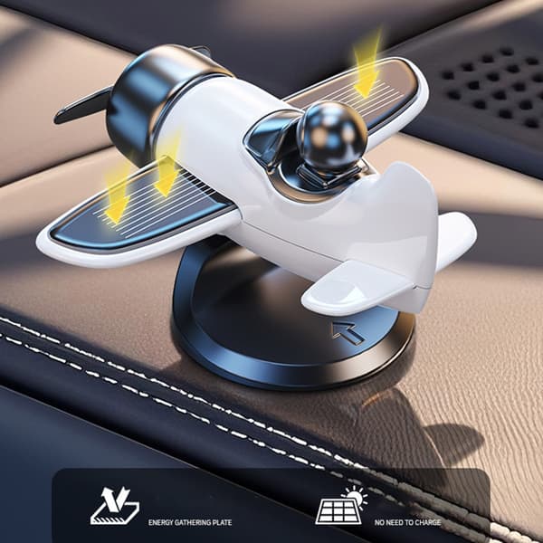 Dynamisk 360 Fly Dashboard Dekorasjon Solcelledrevet for Lang Tur White