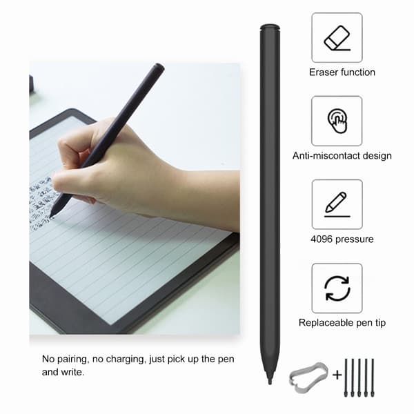 1 Set Tablet Penna 4096 Tryckkänslighet EMR Magnetpenna För Scribe