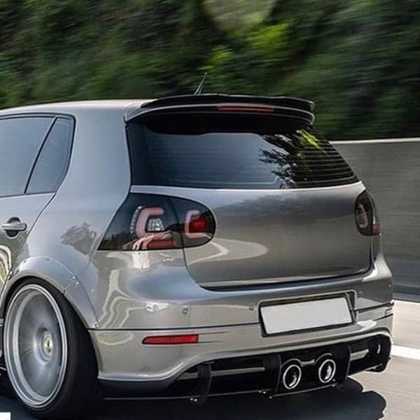 Bil Bakre Støtfanger Diffuser Spoiler Splitter Auto Trim for Golf MK5 2005-2009