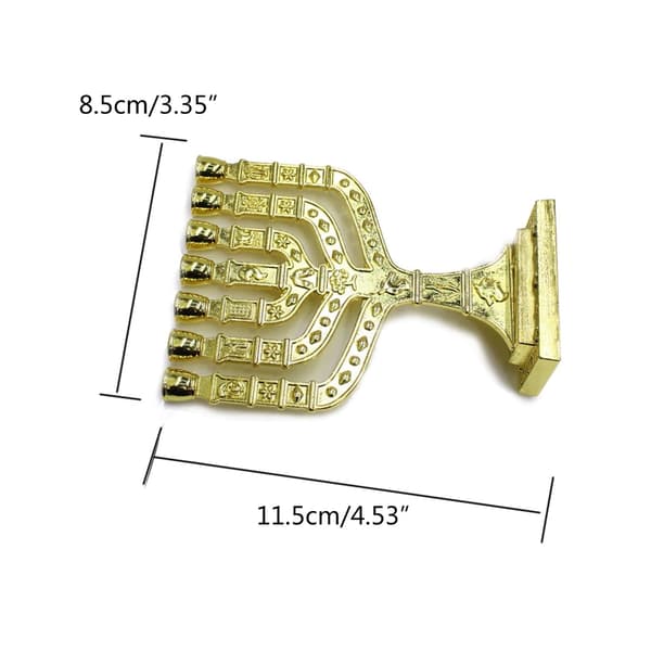 Hanukkah Menorah 7-grenet lysestake Hellige gral lysestake Religiøs gave