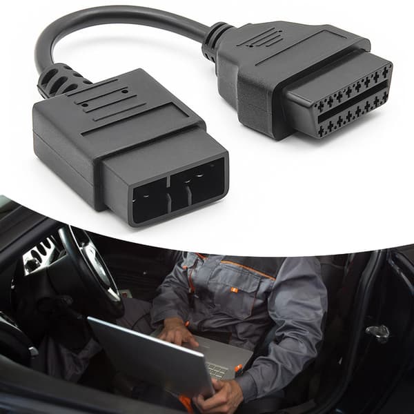 Bil OBD2 Diagnostisk Adapterkabel 9-pinners Kontakt for Effektiv Feildeteksjon