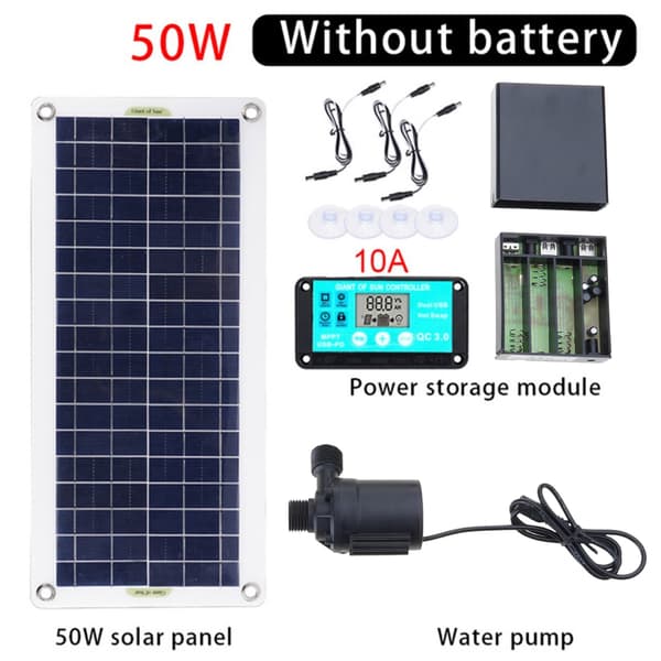 Utomhus Solvattenfontäner 100W Panel med Lyft Auto Laddningsdesign