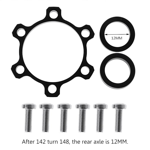 Polkupyörän navan adapteri alumiiniseos etu taka välike muunnos 100 - 110 mm / 142 - 148 mm