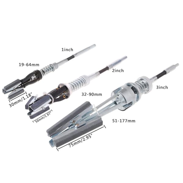 3-backars Justerbart Bromskolvcylinder Honingsverktyg 19mm-64mm Set