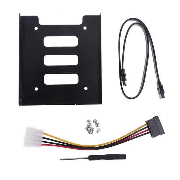SSD-kiinnike 2,5” - 3,5” sisäinen kiintolevyn asennussarja + SATA-datakaapeli