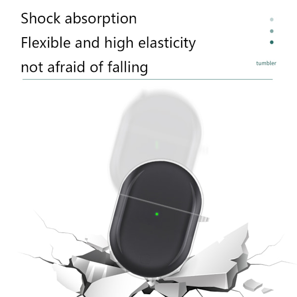 för case , anti-förlorad och stötsäker skyddande hud för Redmi AirDots 3 Pro hörlurar Laddar för case med nyckelring