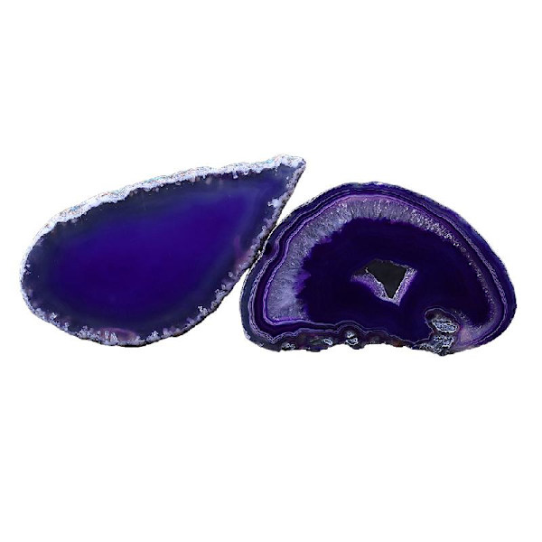 Agat Skive Naturlig Krystal Skive Sten DIY Vedhæng Mineral Dekoration til Hjem Værelse DIY Smykker Charm Forsyninger