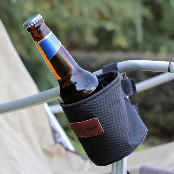 MTB Bike Vattenkoppshållare Organizer Dricksvatten Flaska Montering Stativ Stol Sidoförvaringsväska för utomhuscykling Camping