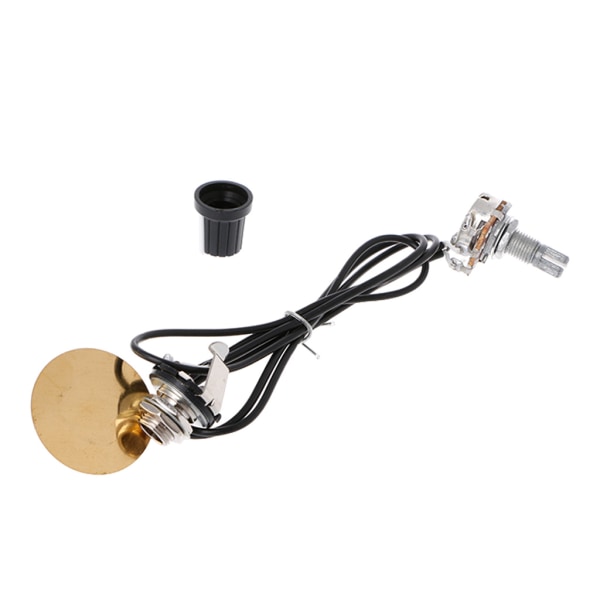 Piezo Transduser Pickup Forsterker for Gitar Fiolin Ukulele Banjo Sigarboks