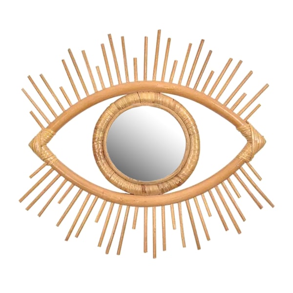 Rotting Innovativ konstdekoration Ögonform Makeup Spegel Dressing Vägghängande