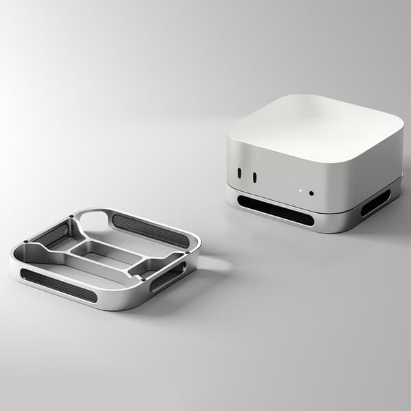 Varmeavledningsstativ for Macmini, stillegående drift og sikker enhet
