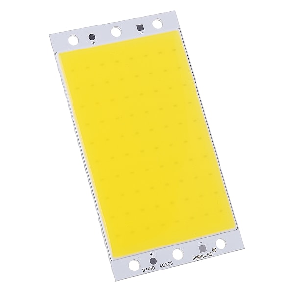 94x50mm COB Panel Light DC12-24V LED Strip Shape Lamp 15W Hög ljusstyrka LED Li White