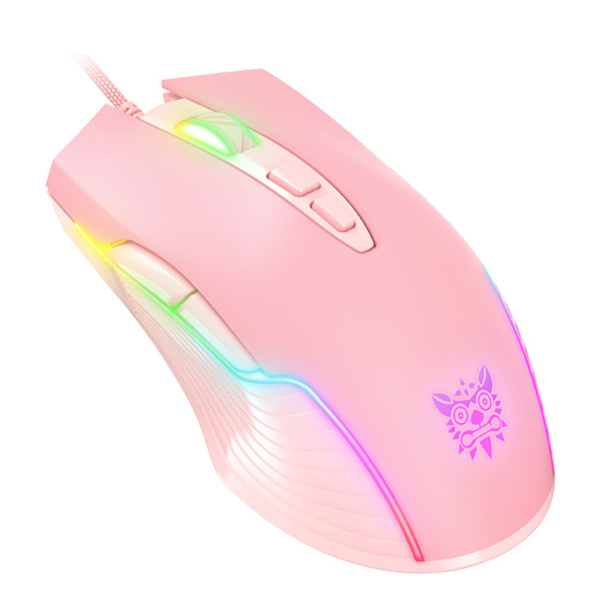 RGB Gamingmus Trådbunden, USB Optisk Datormus med RGB Bakgrundsbelysning 6 Justerbara 6400DPI Ergonomisk Spelmus för Laptop PC