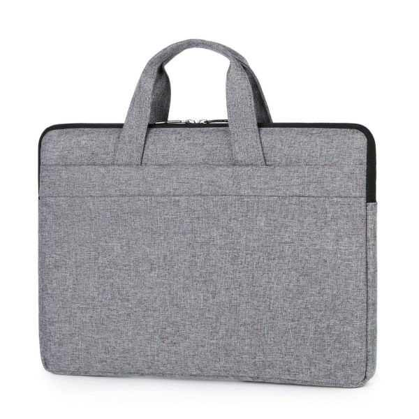 Laptopväska Portfölj Multifunktionshandväska Messenger Bag Datorväska för män Kvinnor Affärsreseväska Gray 15 Inches