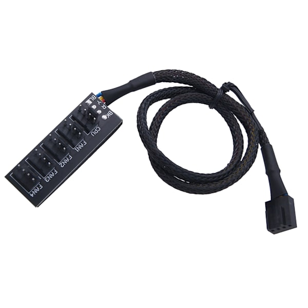 PWM-blæseradapter 5-vejs splitter til 4-pin computerbundkort blæsercontroller