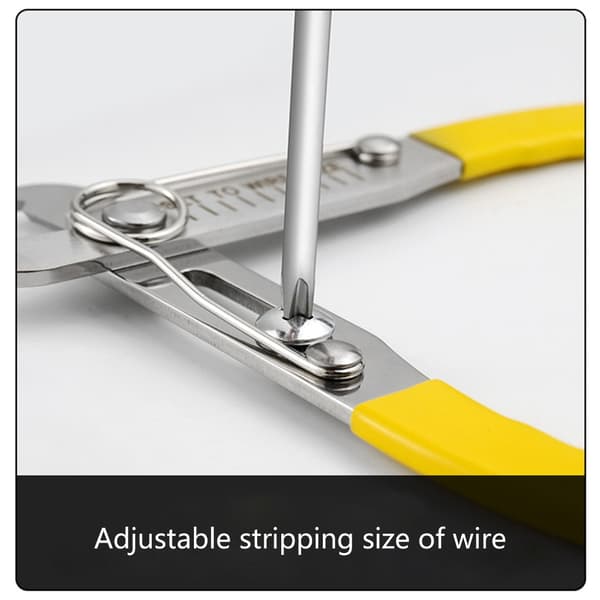 Wire Stripper Cutter med Skarp Rustfri Stål Klinge til Tynd Tråd