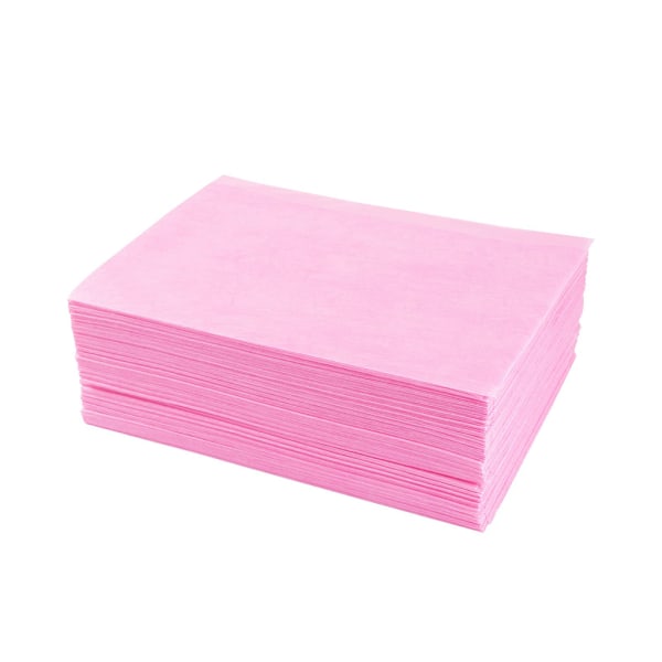 100 st Massagebord Lakan Set Engångs SPA Lakan Non Woven cover Pink