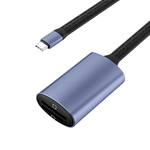 USB/USB C Kortleser Minnekortleser Adapter USB C til TF Minnekort