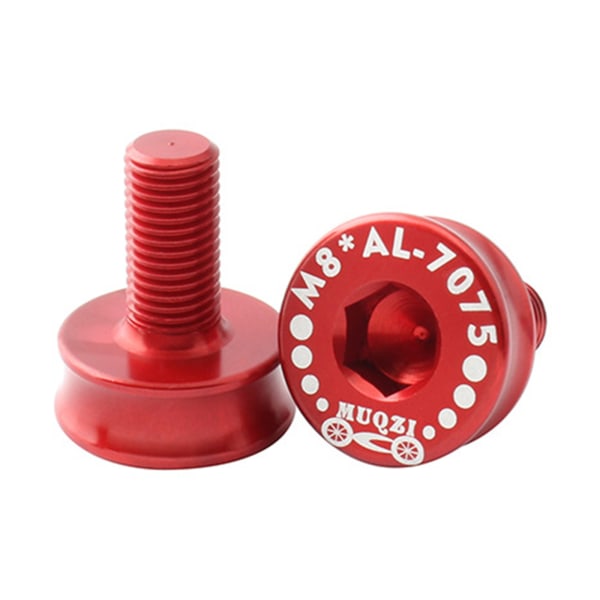 Cykel Bottenfäste Axel Vev Cykel 8 mm insex för Nyckelarm Skruvaxel Fästbultar Vev Aluminiumlegering Cykeldelar Red