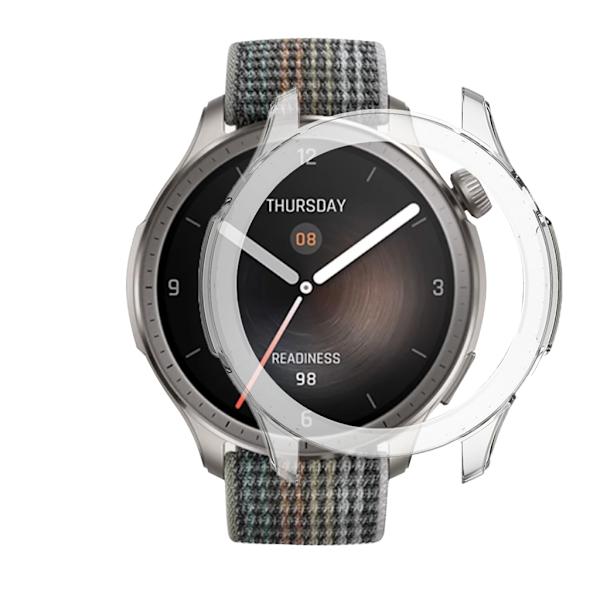 Skärmskyddshus kompatibelt för AmazfitBalance Reptåligt cover Bumper Shell Stötsäkert case Clear