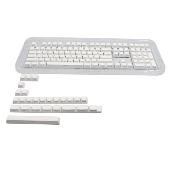 133 Tangenter PBT Double-Shot Sidobelysta Genomskinliga Keycaps För MX-Switch Mekaniskt Tangentbord 61/64/68/84/98/104/108