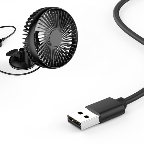 Fordonsvindruta sugkopp USB kylfläkt 12V 24V fläkt för hemmakontor för C