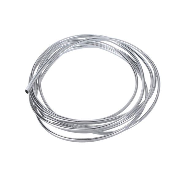 Universal Bil 3 Meter x 6MM \"U\" Stil Rör Krom Trim List Stötfångare Ventilgaller Brytare för Fälgformning Dekoration