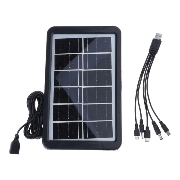 Høykonverterende solcellepanel med USB-port for utendørsaktiviteter