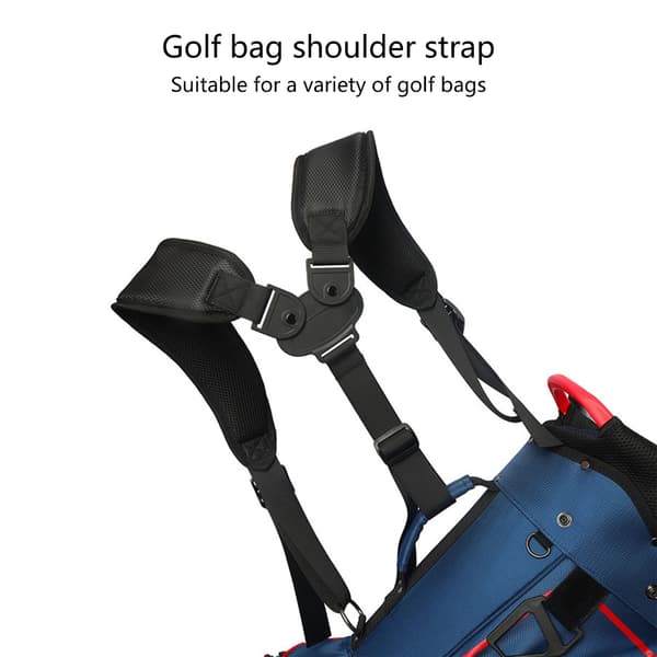 Universelle golfbag doble skulderstropper golfbærestropp slitesterk
