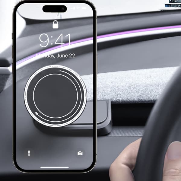 Liten Dashbord Telefonholder Universal Magnetisk Telefonfeste for Bil Bracket Grey