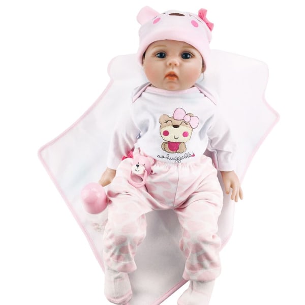 55 cm Realistic Reborn för docka mjuk silikon Toddler Bebisar Flicka Napp Lifeli