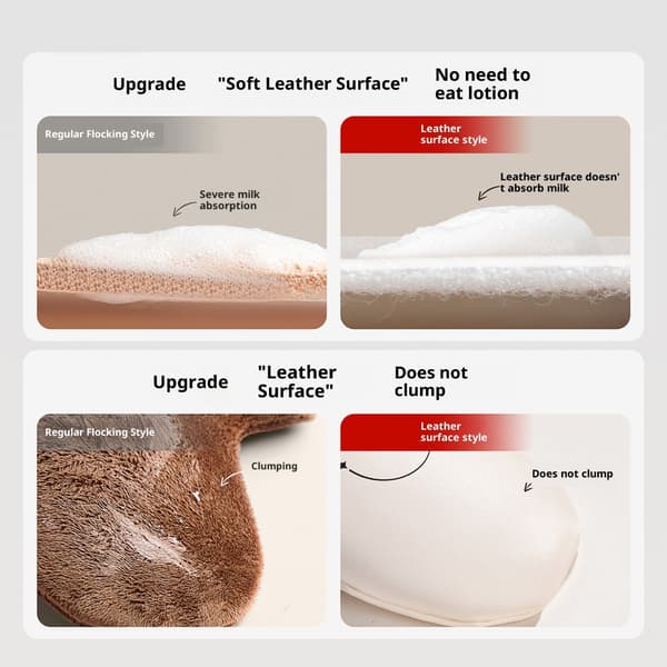 Læderhandsker af høj kvalitet til problemfri fordeling af bodycreme, spa-kvalitetsdesign small