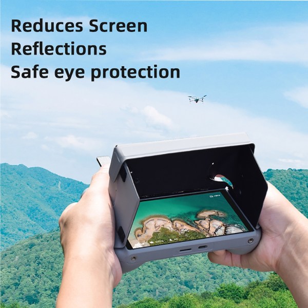 Vikbar solhuva för Mini 3 Pro Drones Skärmfjärrkontroll Solskydd Cover för RC2 Drönare Tillbehör