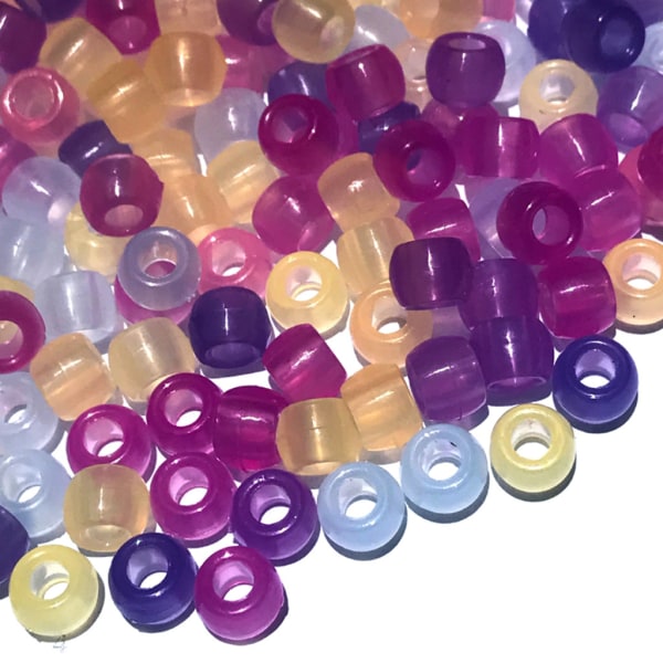 Vita runda bokstavspärlor för smyckenstillverkning Akrylfärgsföränderliga pärlor Armbandssats för DIY-halsband för nyckelringar