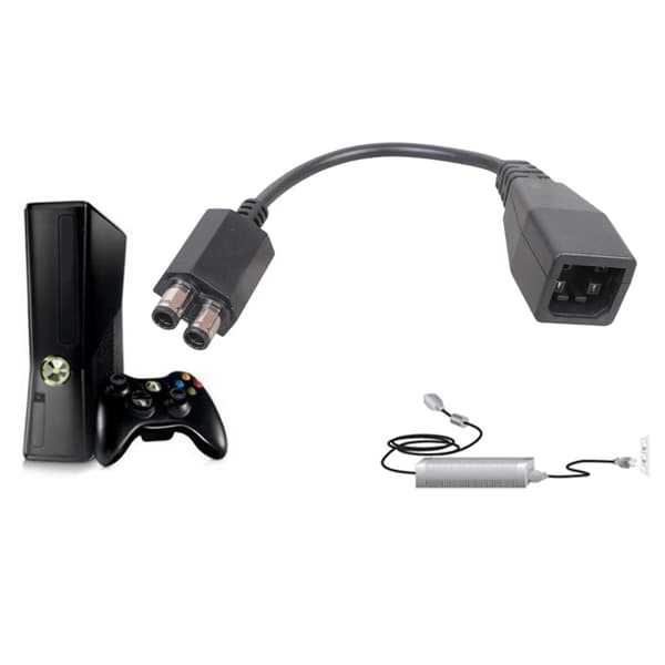 Socket Converter Adapter Ledning Kabel Strømforsyning for 360 Flat til Slim