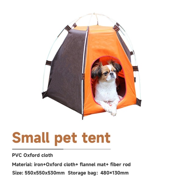 Upphöjd hundsäng utomhus med löstagbar baldakin-skuggtält Kylning Camping förhöjd hundsäng Portabelt litet hundtält B