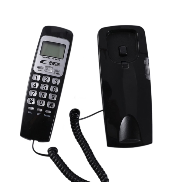 Fastopkald Kablet Telefon med LCD-display Kalender Genopkald til Hjemmekontor Fastnettelefon B666
