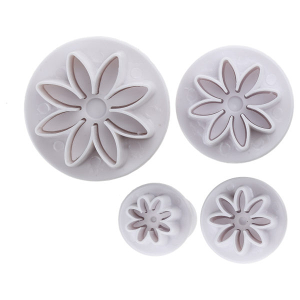 3-delade fondantkutter Flerformade molds Baktillbehör Plastmaterial Perfekt bakpresent till bakningsälskaren F