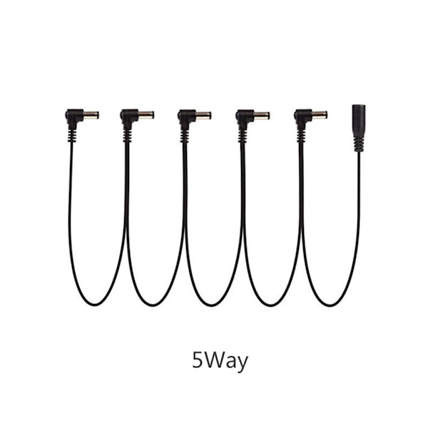 1 till 8-vägs Daisy Chain-kabel Gitarr Effektpedal Strömförsörjningskablar Strömkabel Strömförsörjningsadapter Splitterkabel