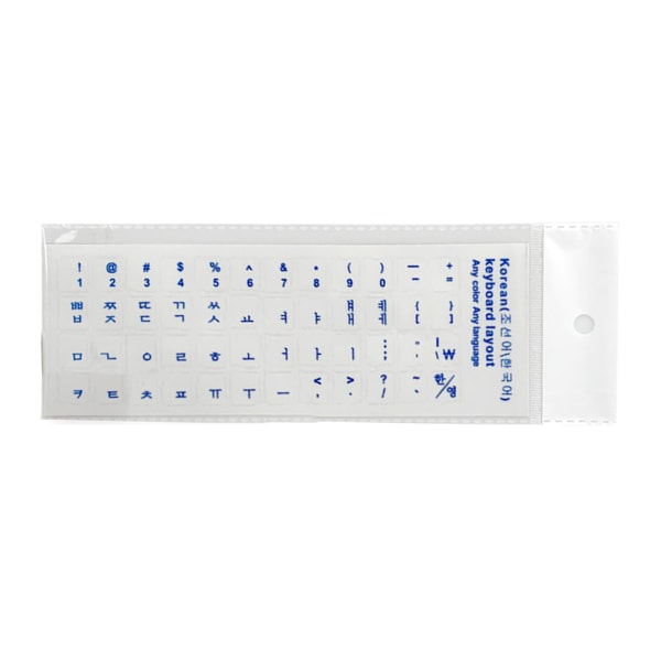 Koreanska Tangentbordsdekaler Matt PVC Tangentbordsdekal Bokstäver Transparent för PC Dator Laptop Notebook Stationär Dator Tangentbord