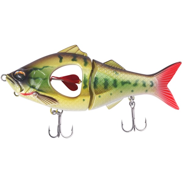 Fiskedrag Wobbler Multi-sektion Ledad Gjutning Mjuk Bete Diskantkrokar Hård Crankbait Sänke Beten Simbeten