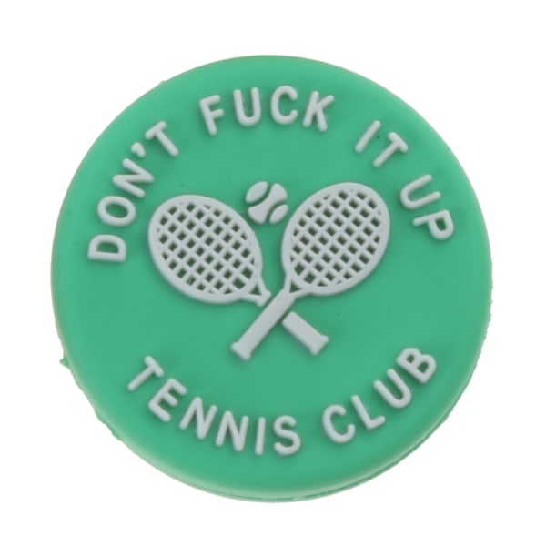 Tennisdämpare Tennisracket Vibrationsdämpare för tennisracketar Håll spelet kryddigt och aggressivt med denna påminnelse Green