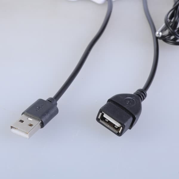 Justerbar USB 5V Digital Temperaturkontrollkabel för Skrivbordsfläktar och Blåsare
