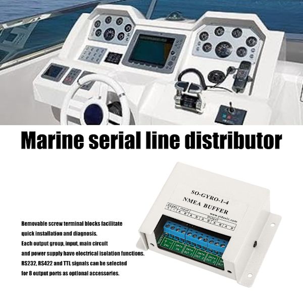 Mångsidig Marin Seriell Splitter NMEA Buffer Box för Optimerad Anslutning