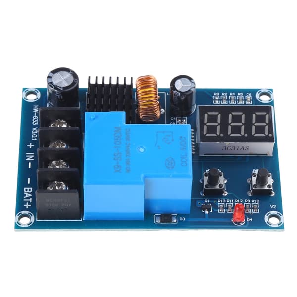 Batteriladerkontrollmodul 6-60V Lagring Litium/Bly Batteribrytermodul