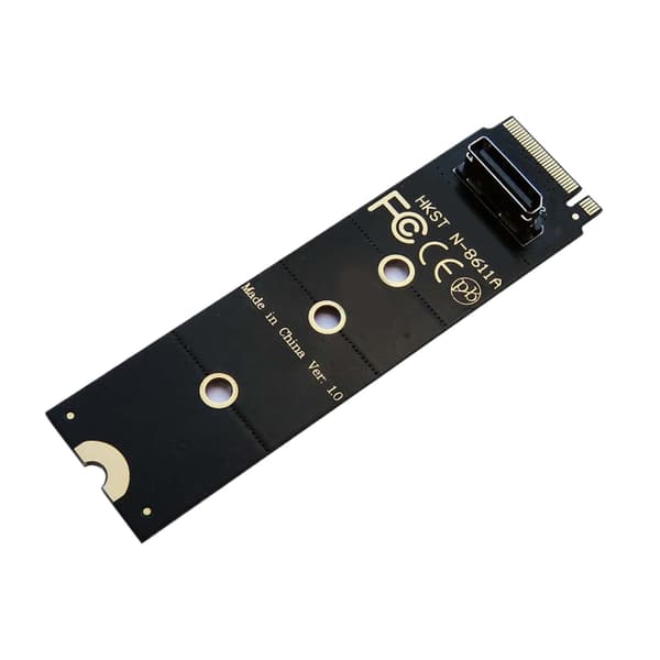 M.2 NVMe SSD - Slim SFF-8612 SFF-8611 -sovitinkortti, tukee SFF-8611 4i